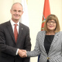 15 October 2019 National Assembly Speaker Maja Gojkovic and theVice President of Red Cross Gilles Carbonnier